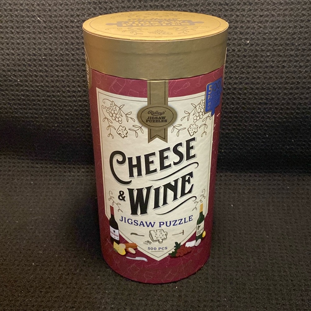Cheese & Wine jigsaw puzzle by Ridlet’s! Sealed box!